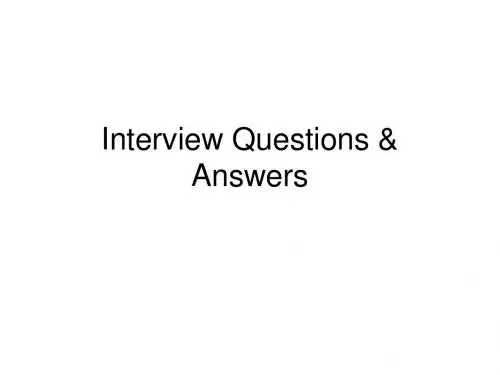 面试问答大全Interview_Questions and answers