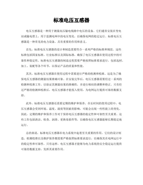 标准电压互感器