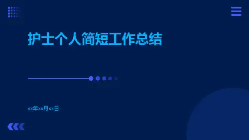 护士个人简短工作总结PPT