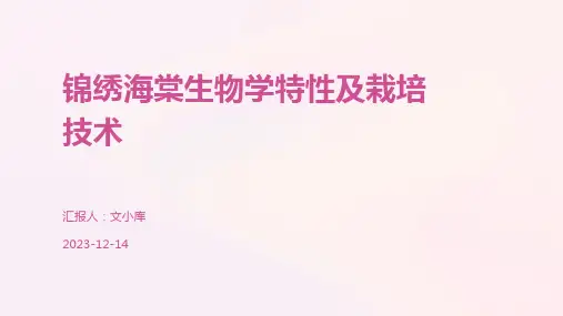 锦绣海棠生物学特性及栽培技术