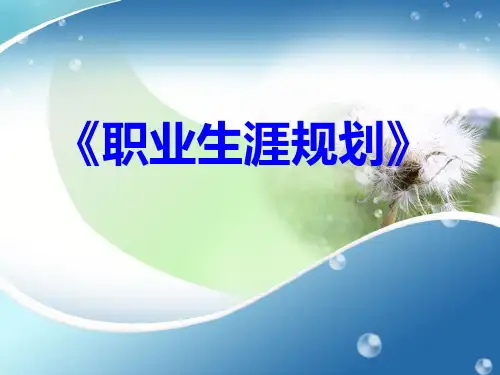 职业生涯规划课程简介