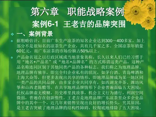 职能战略案例