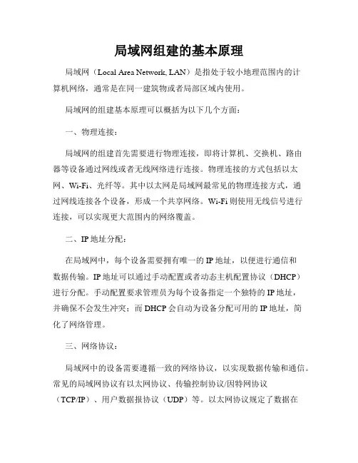局域网组建的基本原理