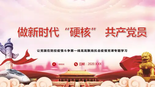 2020抗击疫情党员事迹PPT