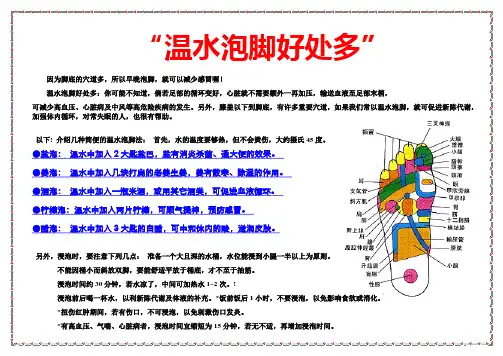 070328 喝茶泡脚好处多汇总