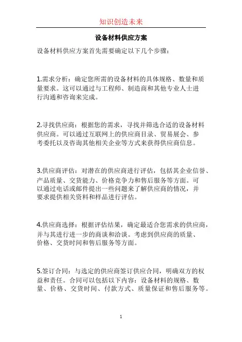 设备材料供应方案 (4)