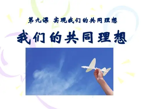 《我们的共同理想》实现我们的共同理想精品课件2