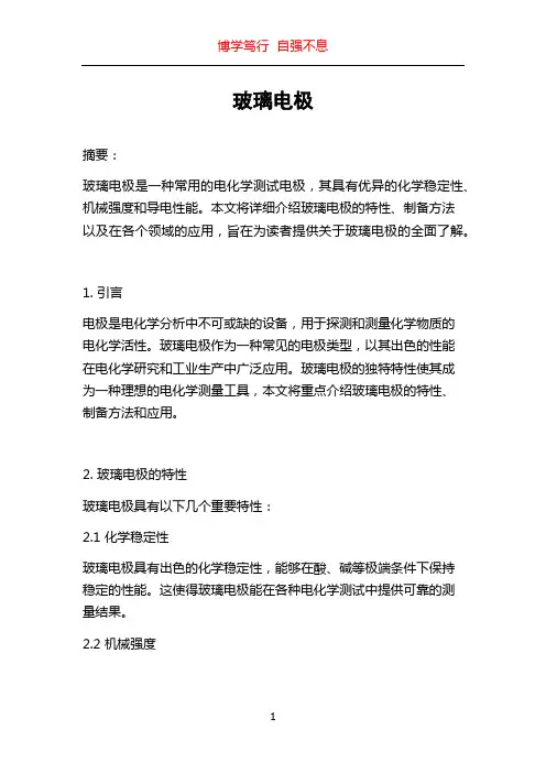 玻璃电极_精品文档