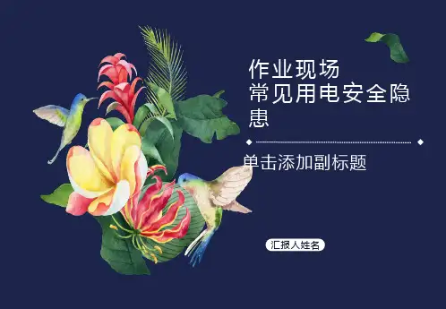 作业现场常见用电安全隐患图片