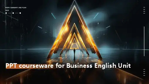 《工商英英语Unit》课件