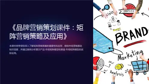 《品牌营销策划课件：矩阵营销策略及应用》
