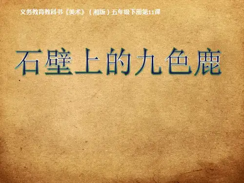 湘美版五年级下册美术 11课件