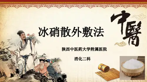 冰硝散外敷腹部展示PPT