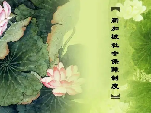 新加坡社会保障制度