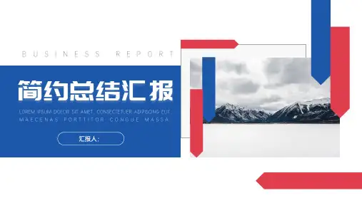 工作总结汇报PPT模板大全(4套)