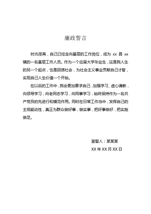廉政宣誓()