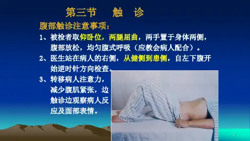诊断学 腹部检查 腹部触诊和方法(临床诊疗课件)