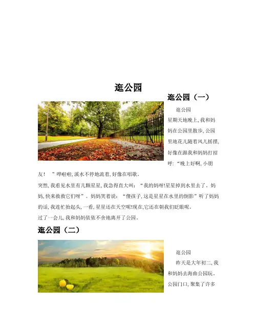 逛公园(共10篇)