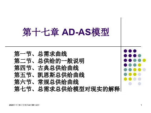宏观经济学第17章总供给—总需求模型