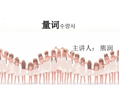 量词的对外汉语教学 熊润