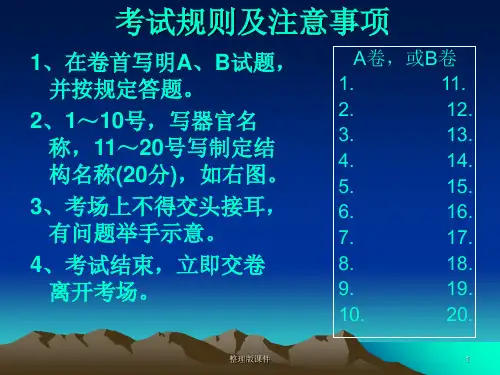 组织学与胚胎学切片考试ppt课件