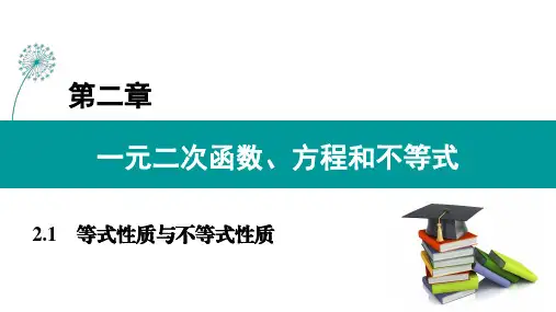 2.1 等式性质与不等式性质(课件)