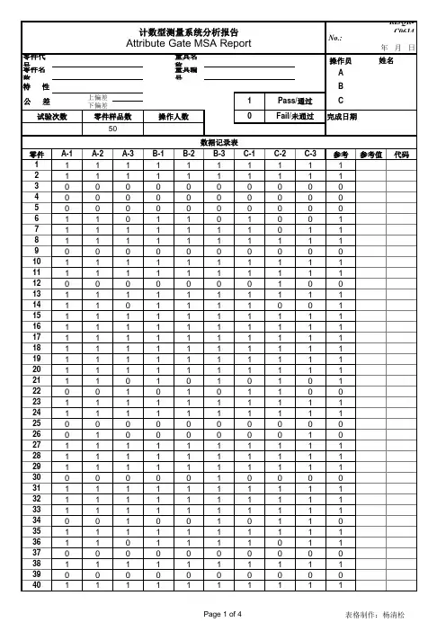 稳定性、偏倚、线性、计数 Rev4th