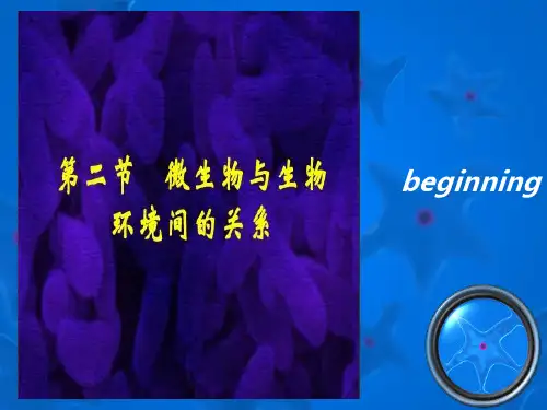 微生物与生物环境间的关系