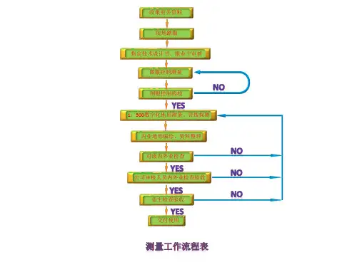 测量、勘察、设计、管理流程图