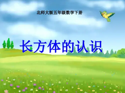 北师大版数学五年级下册《长方体的认识》PPT课件