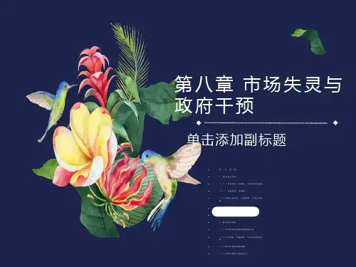 市场失灵与政府干预