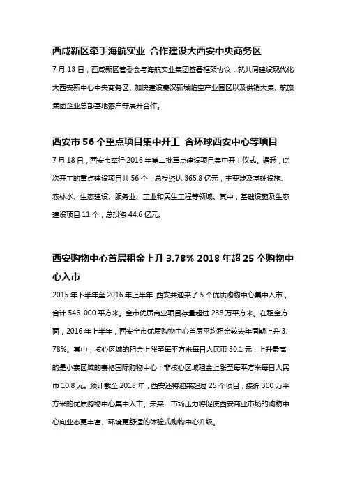 商业开发资讯