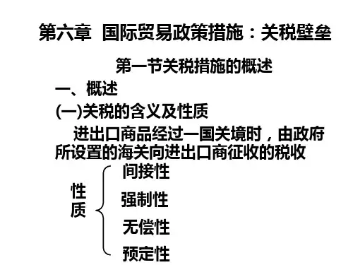 国际贸易政策措施关税壁垒ebht