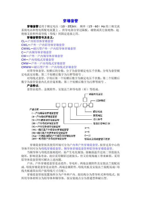 穿墙套管