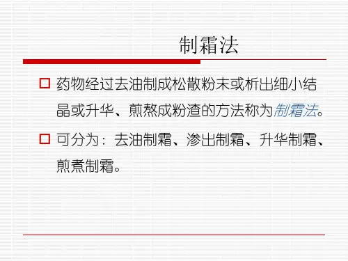 中药学课件-制霜法