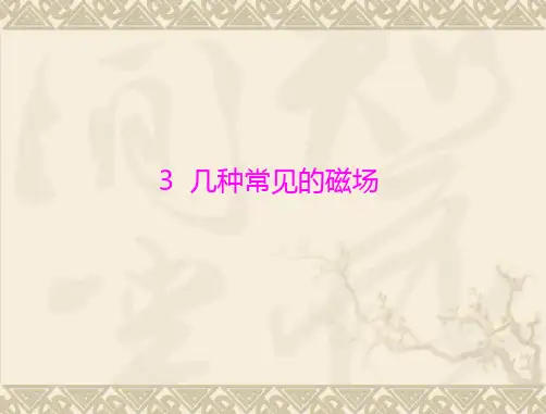 选修31第三章第3节几种常见的磁场ppt课件