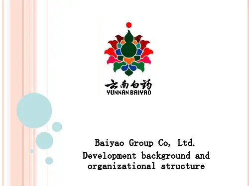 云南白药集团股份有限公司英文版(课堂PPT)