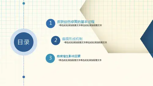瘢痕的形成PPT课件