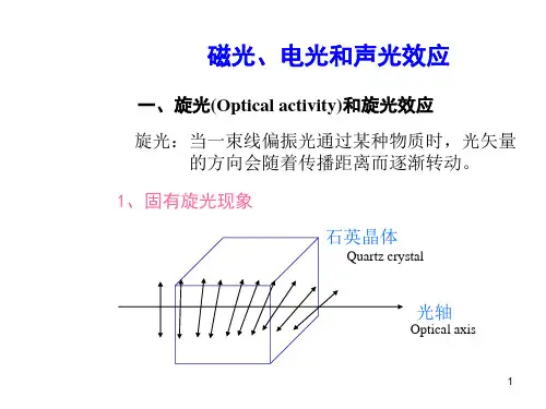 磁光、电光和声光效应