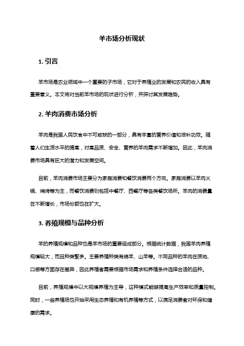 2024年羊市场分析现状
