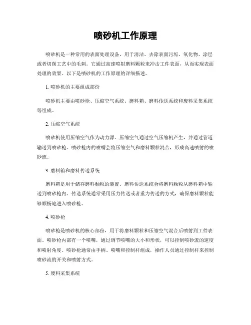 喷砂机工作原理