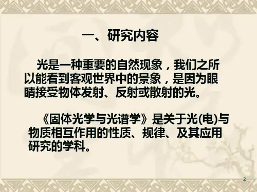 固体光学与光谱学
