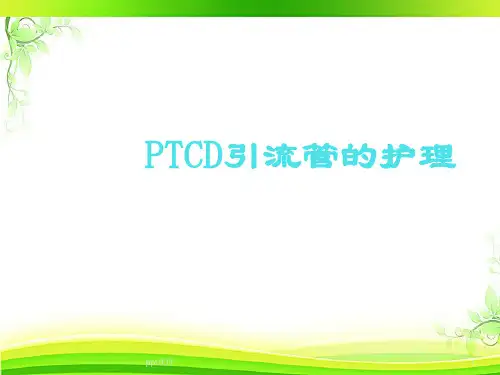 PTCD引流管的护理  ppt课件