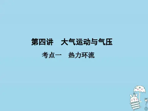 高考地理一轮总复习第三章自然环境中的物质运动和能量交换第四讲大气运动与气压课件