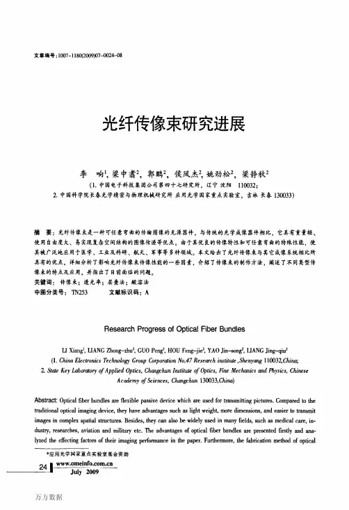 光纤传像束研究进展