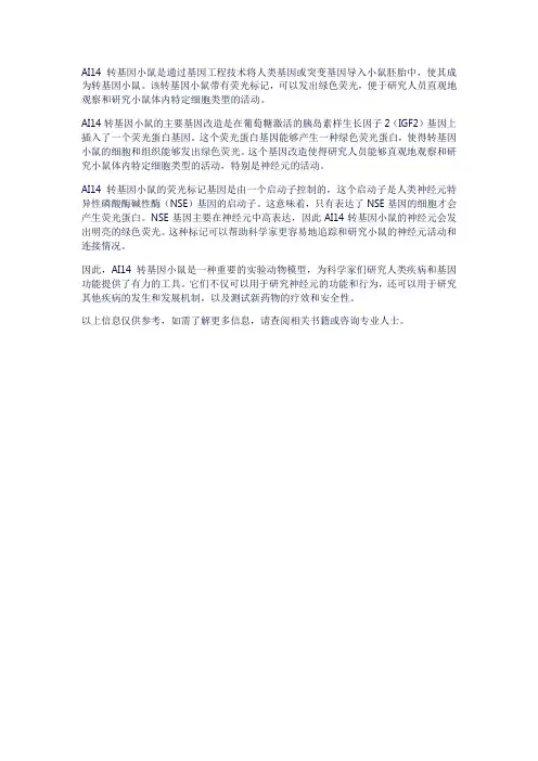 ai14小鼠原理