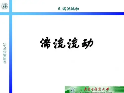 6.湍流流动