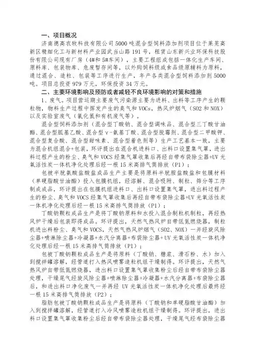 环评报告公示：济南德高农牧科技有...