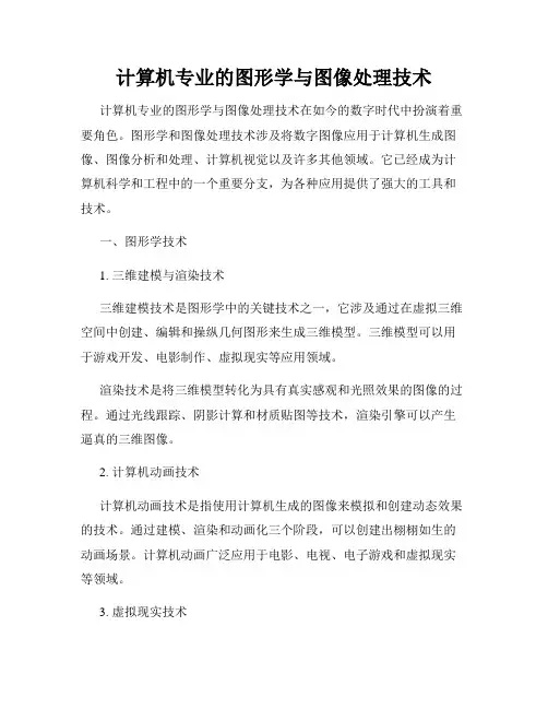计算机专业的图形学与图像处理技术