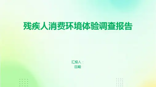 残疾人消费环境体验调查报告